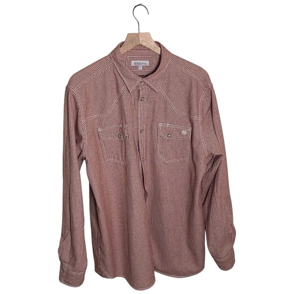 Blue Ranchwear Men's Red and White Plaid Flannel Shirt, XL - Picture 7 of 8